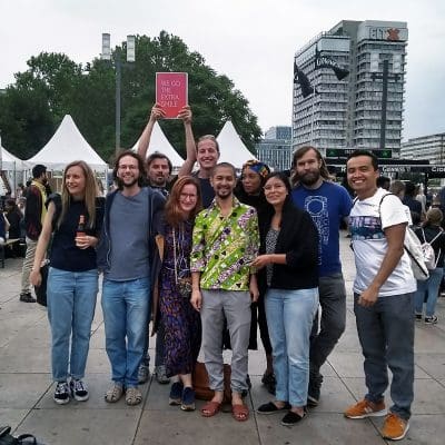Volunteering in Berlin - webuilding team at Kenako Afrika Festival